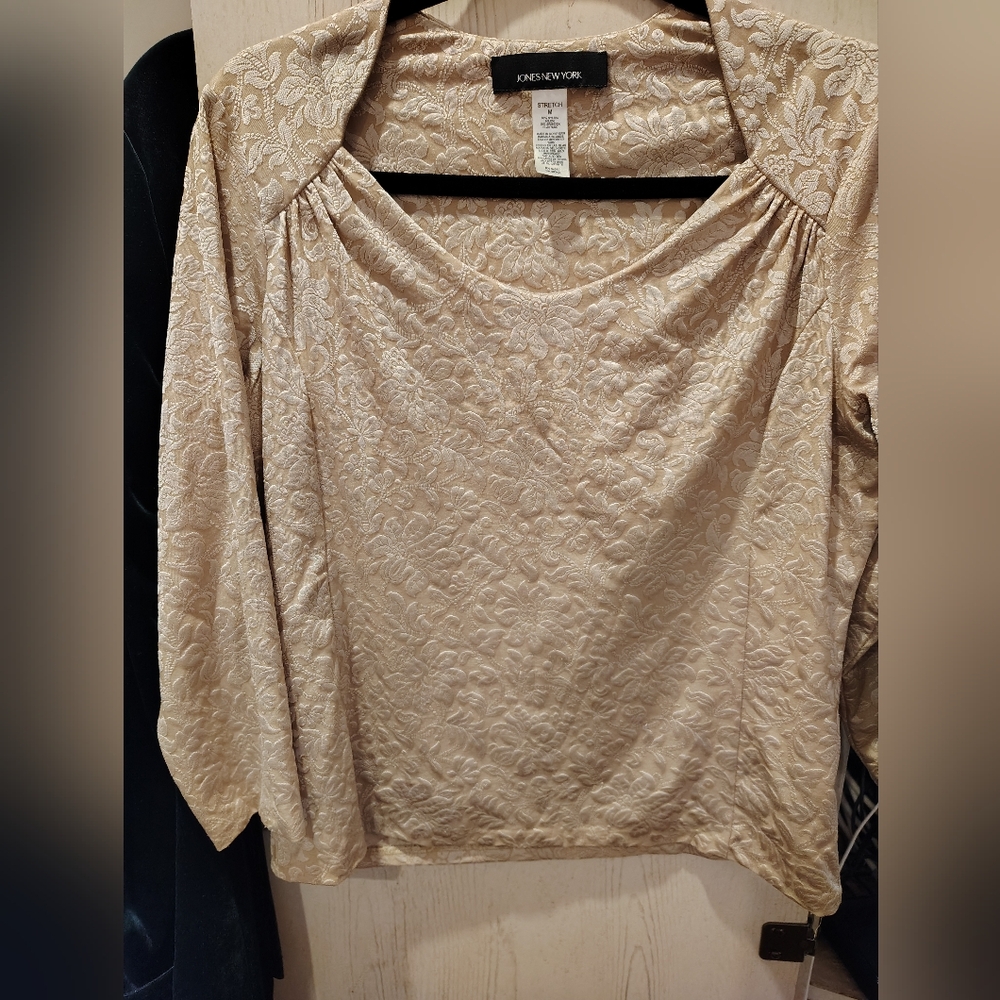 Jones New York Beige Top Size M